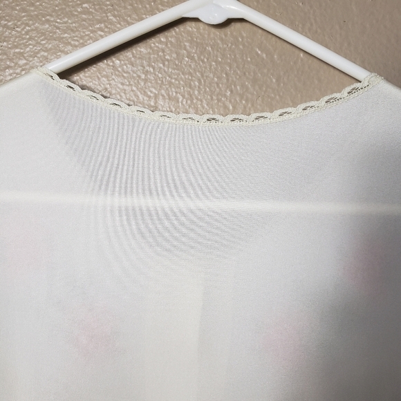 Vintage Lorraine Embroidered Satin Buttonfront Gown Robe-Size S - Picture 7 of 11